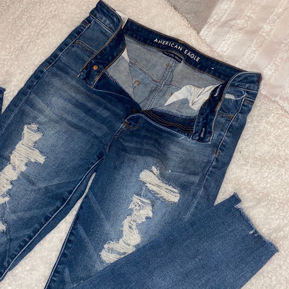American Eagle super high rise jeans